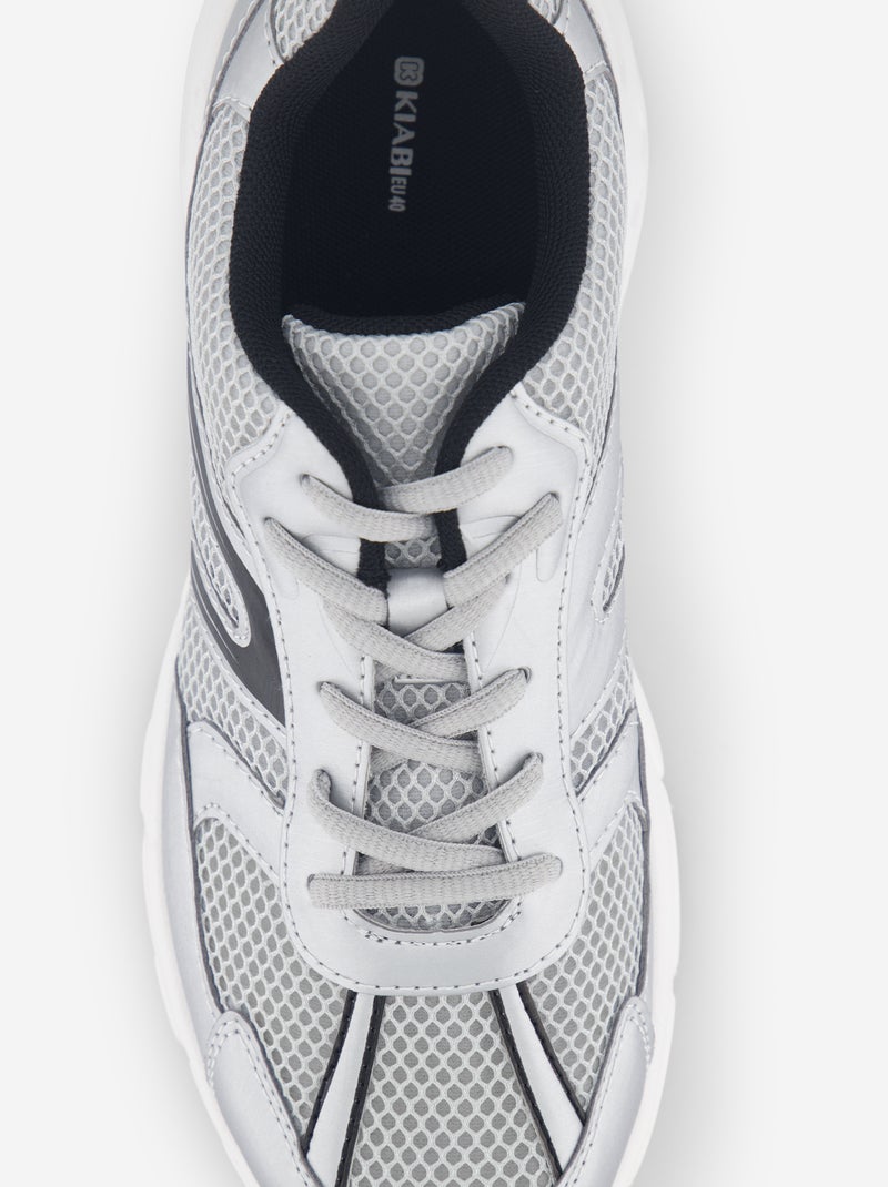 Zapatillas de running de tejido Gris - Kiabi