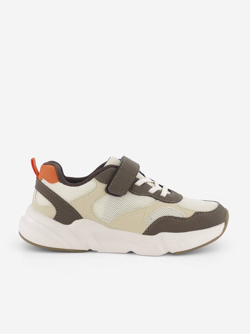 Zapatillas de running de tela Marron - Kiabi