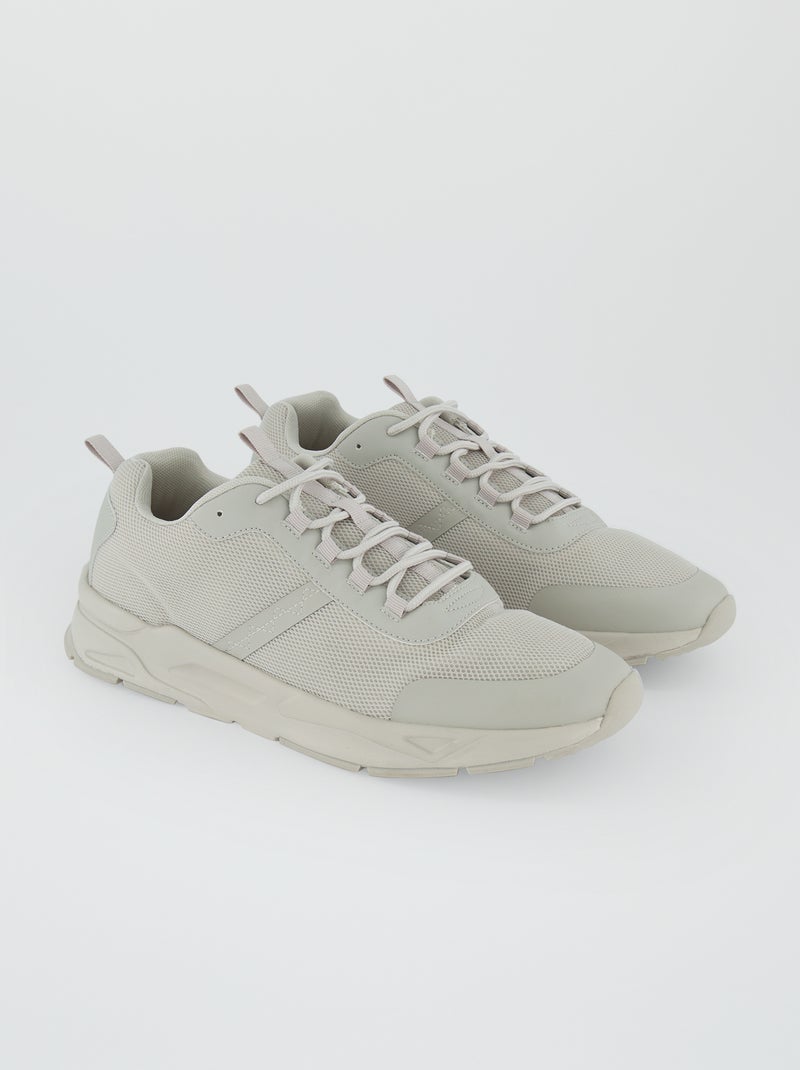 Zapatillas de running gris beige - Kiabi