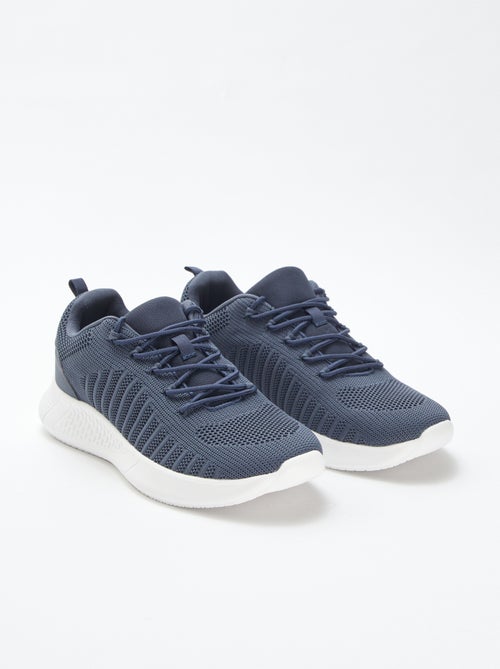 Zapatillas de running lisas con cordones - Kiabi