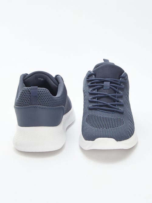 Zapatillas de running lisas con cordones - Kiabi