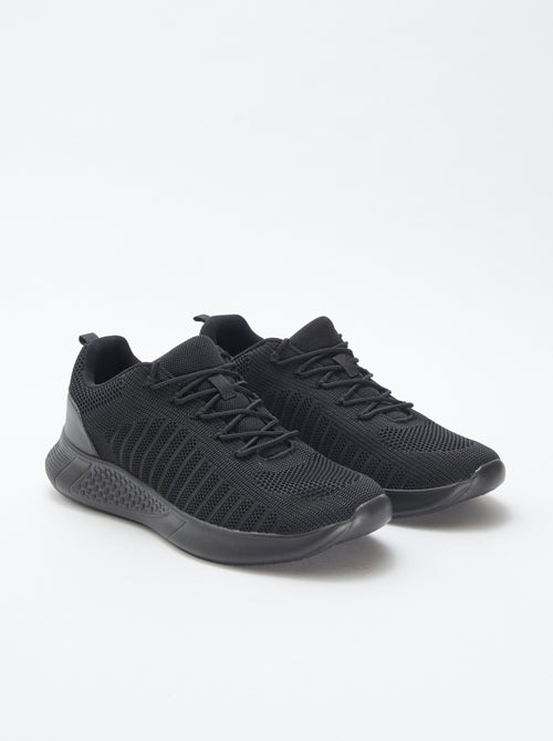 Zapatillas de running lisas con cordones - Kiabi