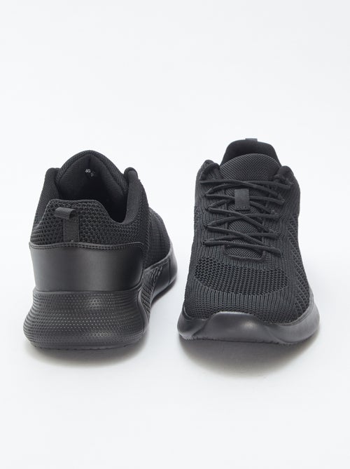 Zapatillas de running lisas con cordones - Kiabi