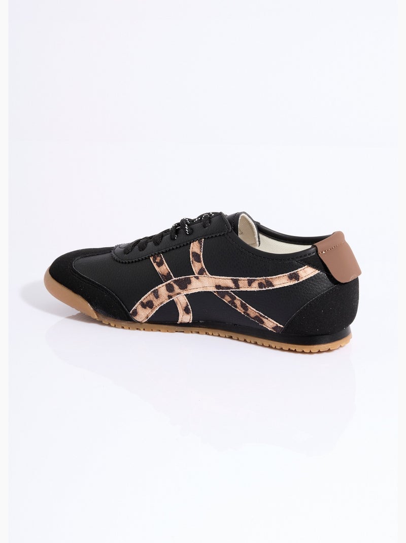 Zapatillas de suela fina con inserciones - AFIBEL Negro - Kiabi