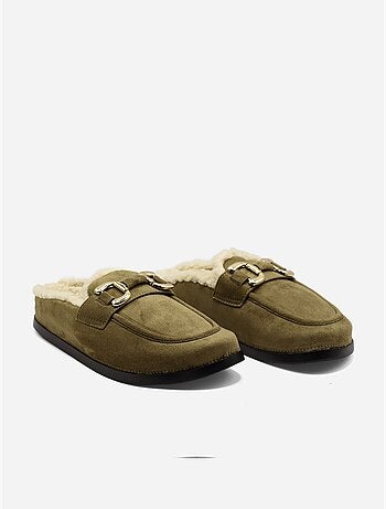 Zapatillas de tacón forradas