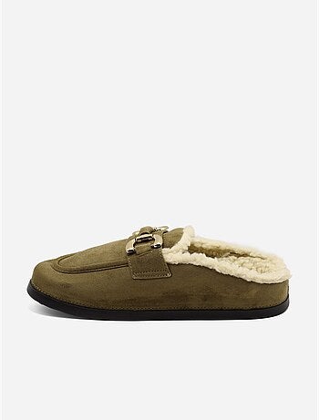 Zapatillas de tacón forradas