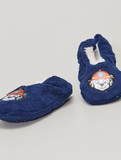 Zapatillas de tejido polar 'La Patrulla Canina'                                         azul navy 
