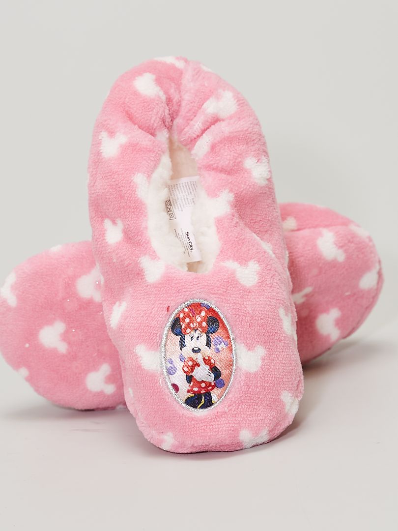 Zapatillas de tejido polar 'Minnie' ROSA - Kiabi