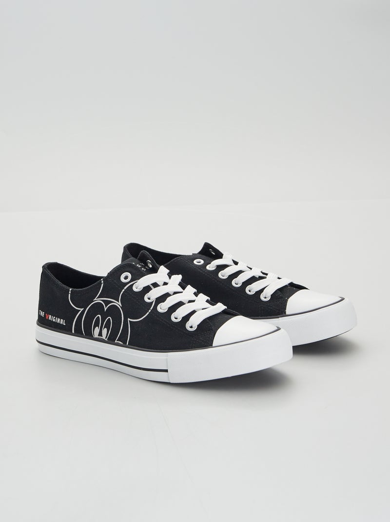 Zapatillas de tela 'Mickey Mouse' NEGRO - Kiabi