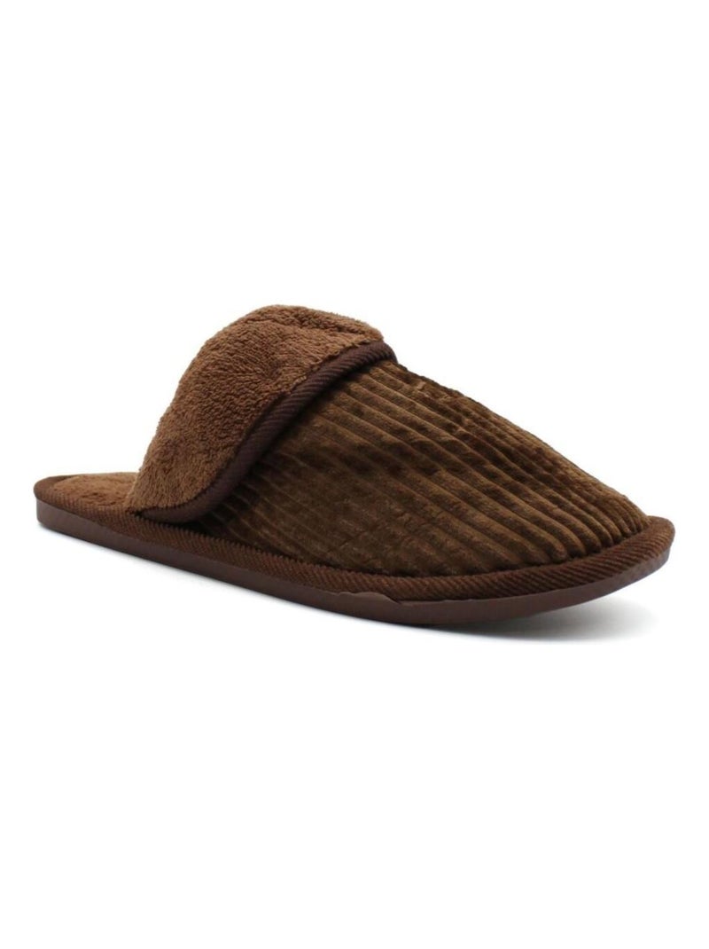Zapatillas de terciopelo Kebello Marrón - Kiabi