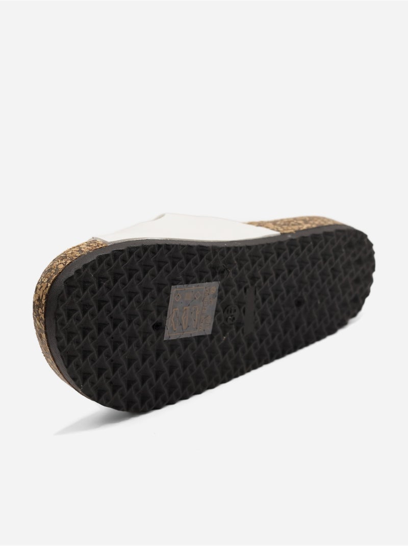 Zapatillas de tres tiras Blanco - Kiabi