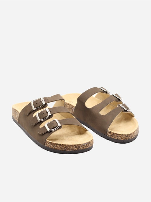 Zapatillas de tres tiras - Kiabi Zapatillas de tres tiras - Kiabi