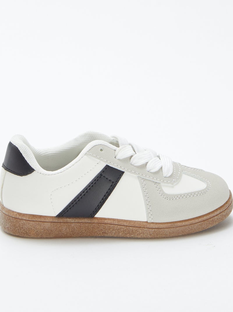 Zapatillas de vestir tricolores GRIS - Kiabi