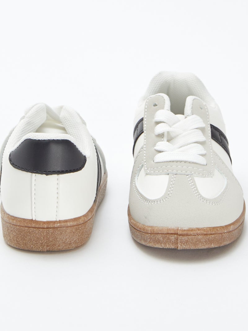 Zapatillas de vestir tricolores GRIS - Kiabi