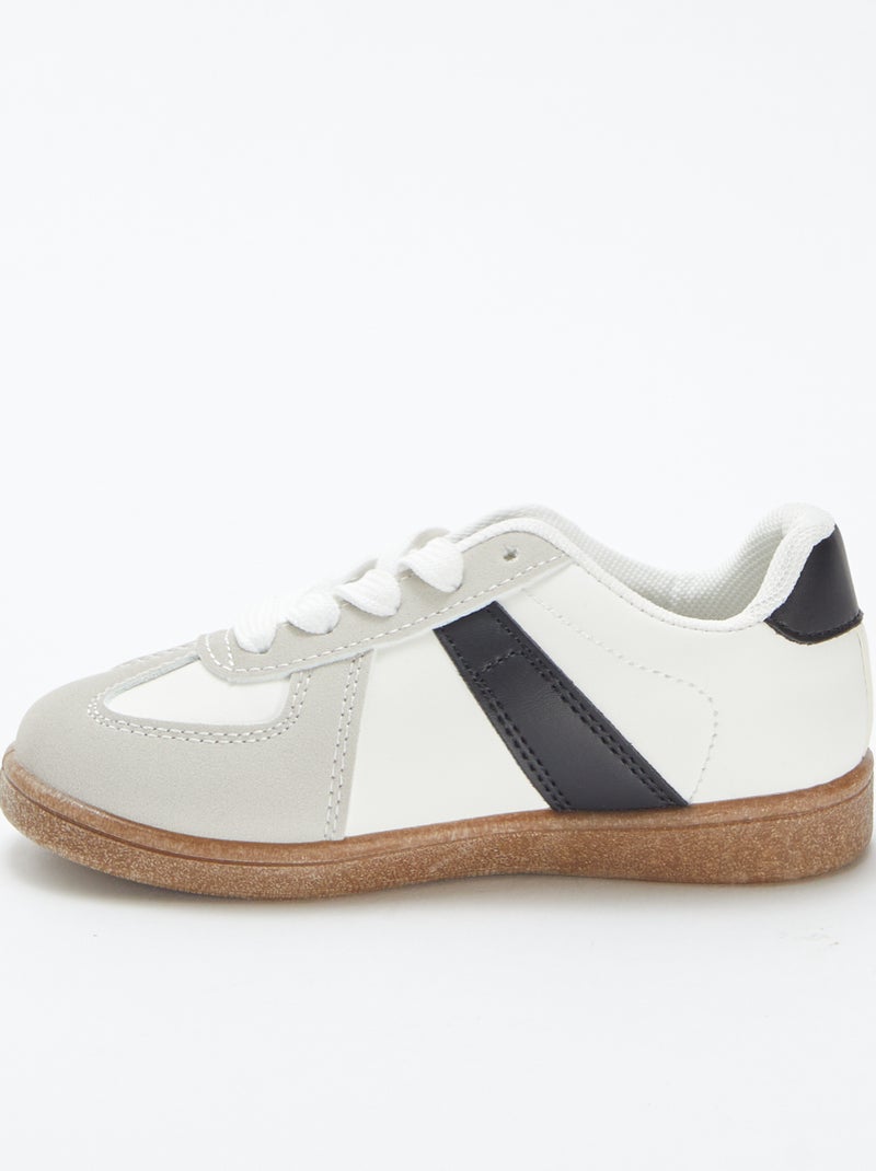 Zapatillas de vestir tricolores GRIS - Kiabi