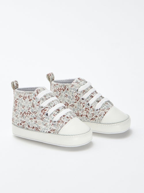 Zapatillas deportivas altas a cuadros - Kiabi