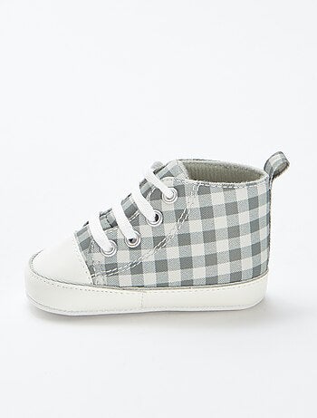 Zapatillas deportivas altas a cuadros