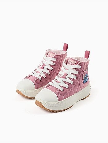 Zapatillas deportivas altas acolchadas con estampado Stitch