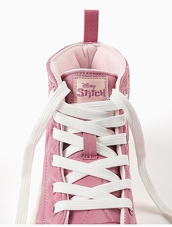 Zapatillas deportivas altas acolchadas con estampado Stitch