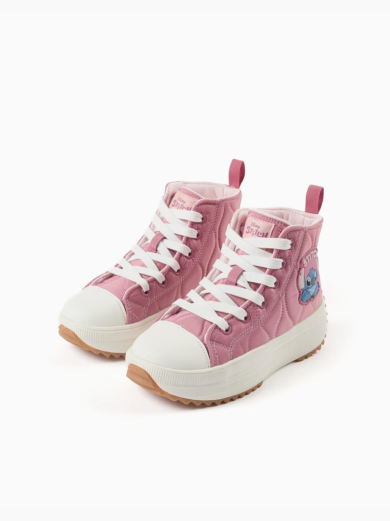 Zapatillas deportivas altas acolchadas con estampado Stitch Rosa oscuro - Kiabi