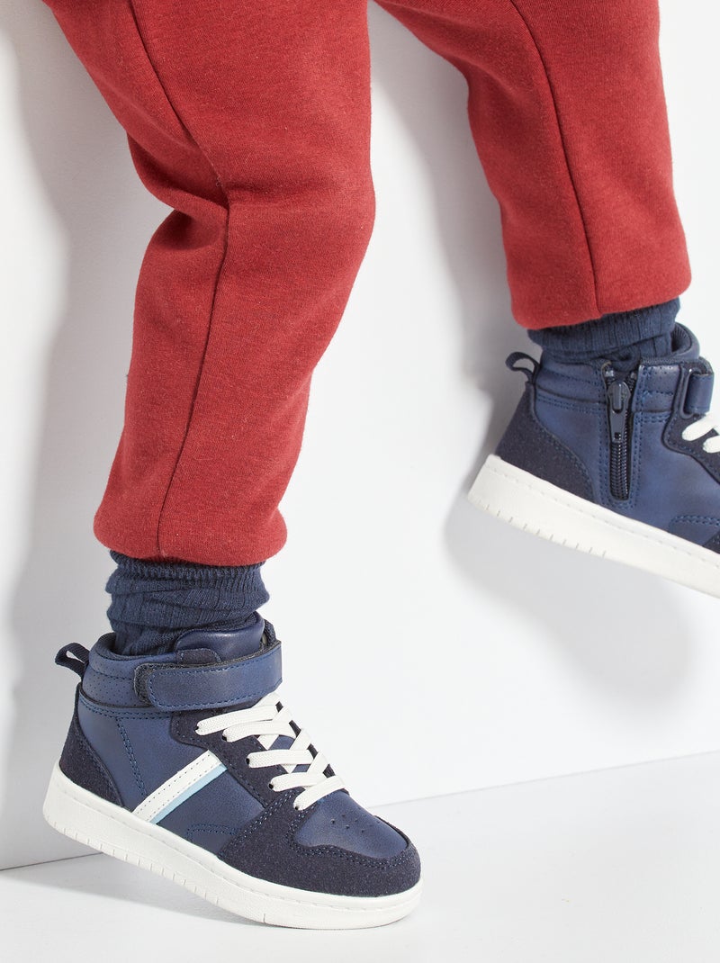 Zapatillas deportivas altas azul navy - Kiabi