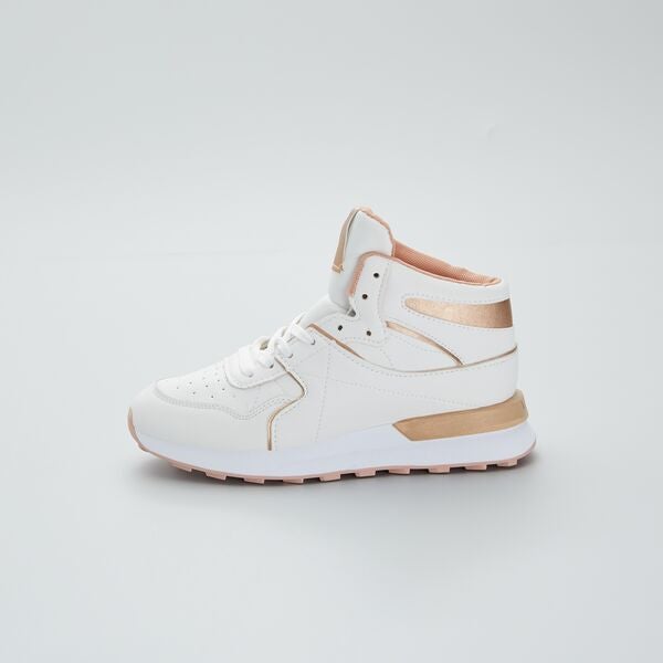 Zapatillas deportivas altas Mujer talla 34 a 48 - beige oscuro - Kiabi -  28,00€