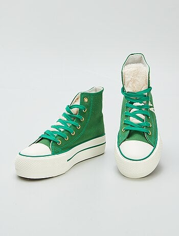 Zapatillas deportivas altas con plataforma