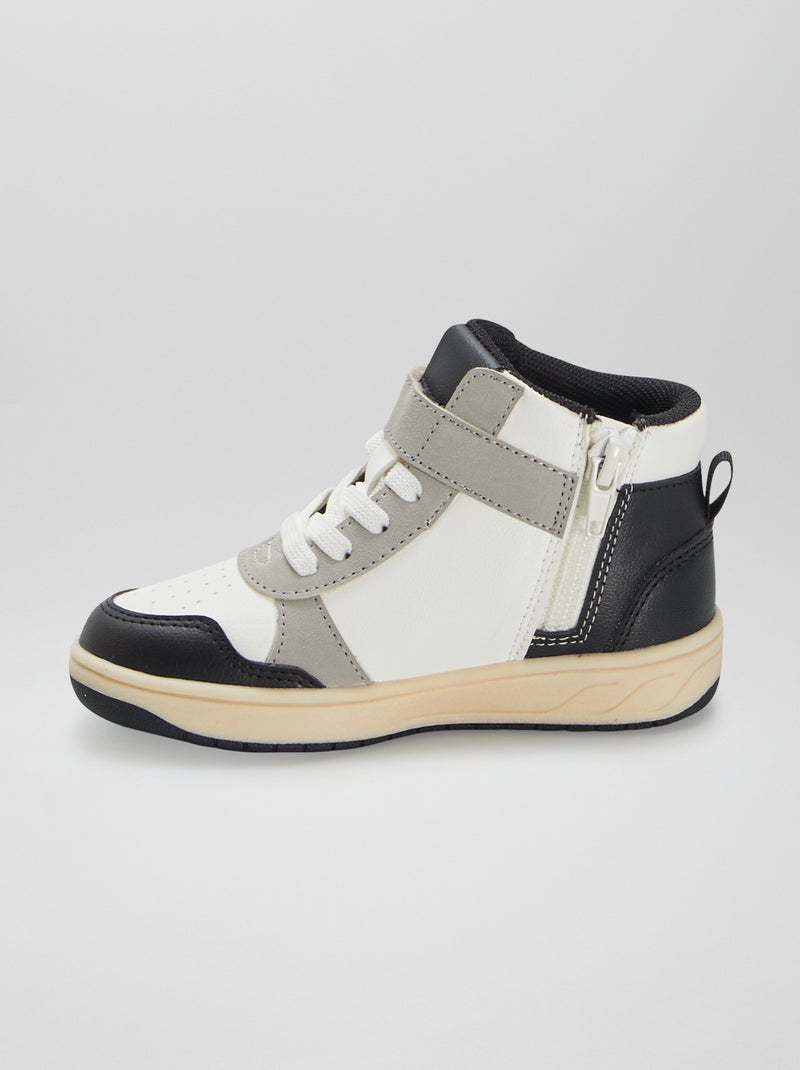 Zapatillas deportivas altas NEGRO Niño Kiabi