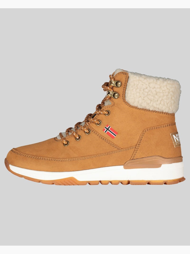 Zapatillas deportivas altas omount – geographical norway Camel - Kiabi