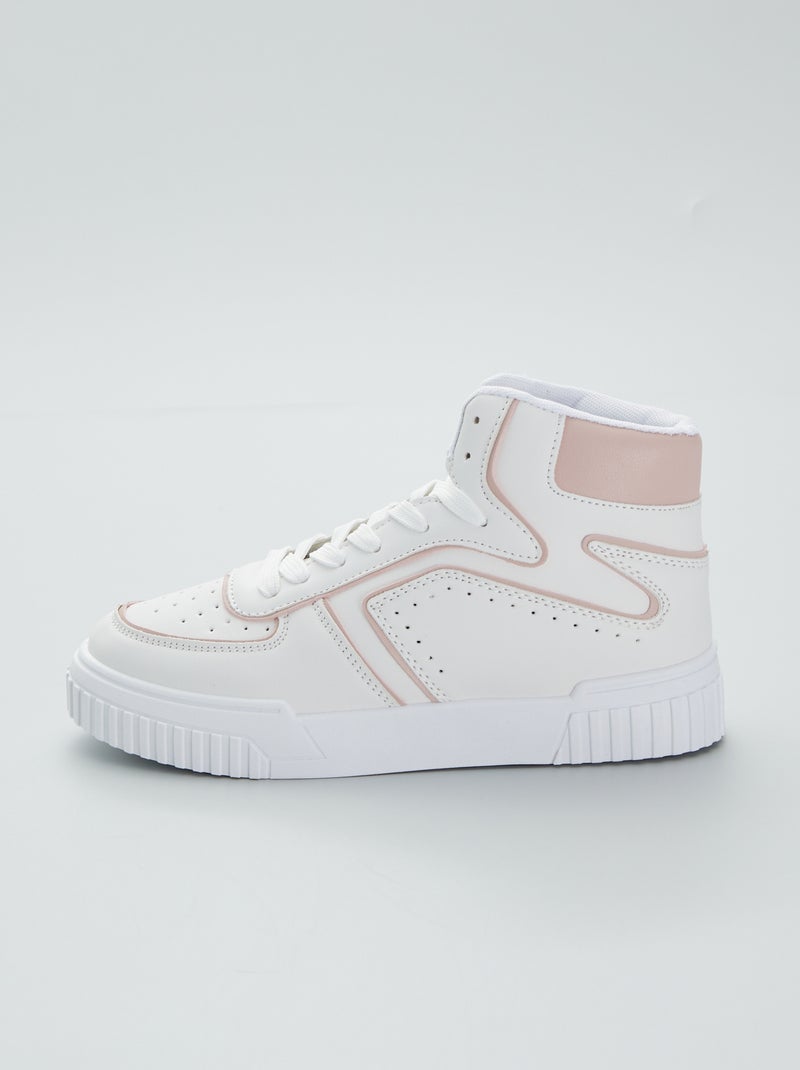Zapatillas deportivas altas rosa - Kiabi