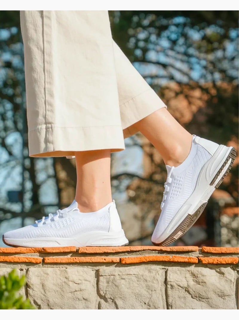Zapatillas deportivas antideslizantes, flexibles y ligeros, con Cordones  Isotoner Blanco - Kiabi