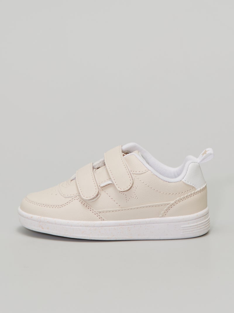Zapatillas deportivas bajas beige - Kiabi