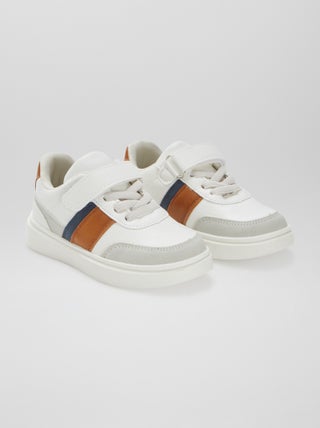 Zapatillas deportivas bajas con cierre con velcro y cordones