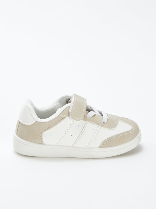 Zapatillas deportivas bajas con cierres de velcros y cordones elásticos - Kiabi
