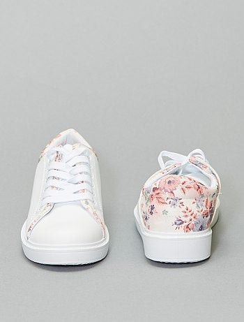 Zapatillas deportivas bajas con estampado 'floral' - Kiabi