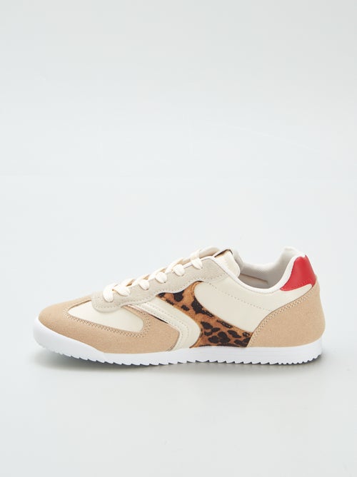 Zapatillas deportivas bajas 'leopardo' - Kiabi