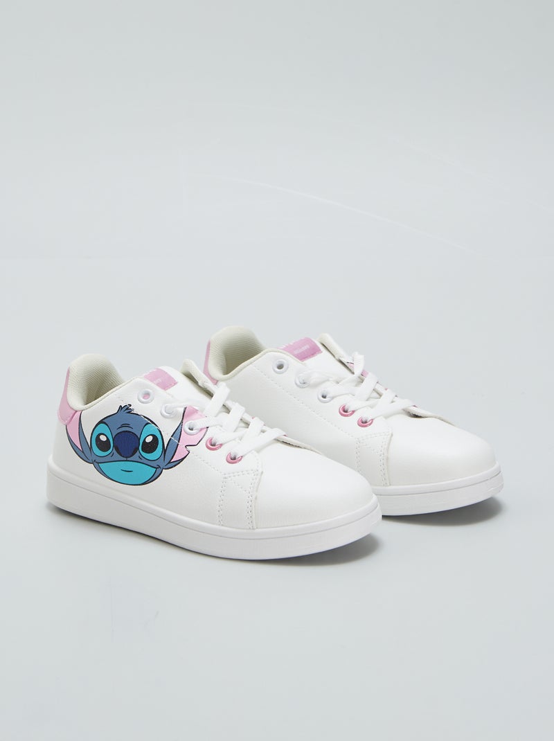 Zapatillas deportivas bajas 'Stitch' blanco - Kiabi