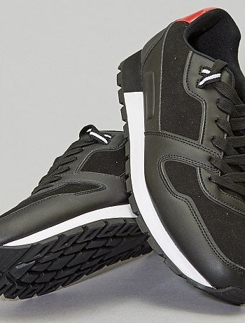 Zapatillas deportivas casual de dos materiales - Kiabi