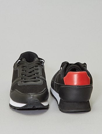 Zapatillas deportivas casual de dos materiales - Kiabi