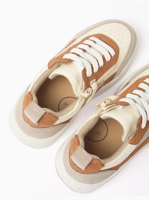 Zapatillas deportivas combinadas con cordones - Kiabi