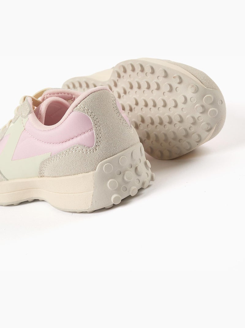 Zapatillas deportivas combinadas con cordones Superlight Runner Rosa claro - Kiabi
