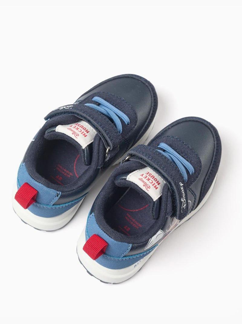 Zapatillas deportivas combinadas con estampado Mickey Azul oscuro - Kiabi