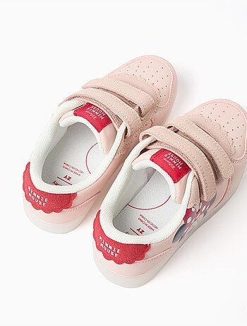 Zapatillas deportivas combinadas con luces Minnie