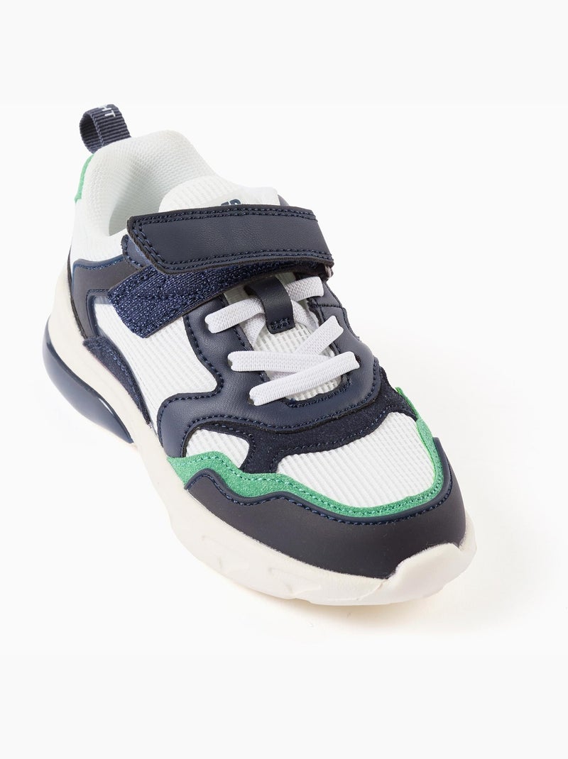 Zapatillas deportivas combinadas con luces Superlight Runner Azul Azul - Kiabi