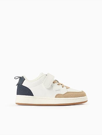 Zapatillas deportivas combinadas con tira autoadherente