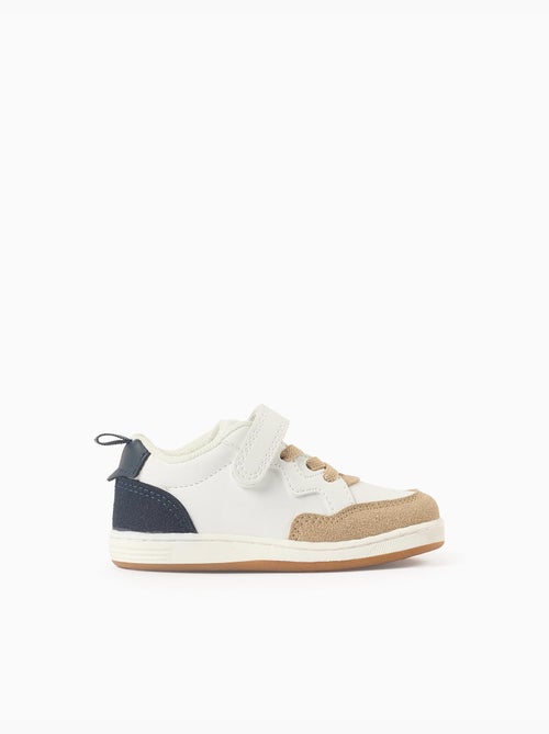 Zapatillas deportivas combinadas con tira autoadherente - Kiabi