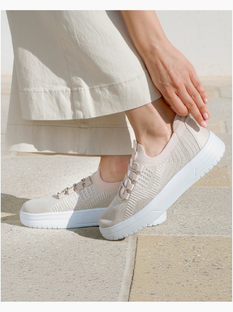 Zapatillas deportivas cómodas, duraderas, suela con memoria de forma y fáciles de poner  Isotoner Beige - Kiabi