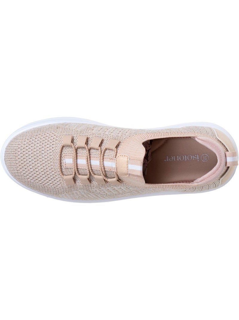 Zapatillas deportivas cómodas, duraderas, suela con memoria de forma y fáciles de poner  Isotoner Beige - Kiabi