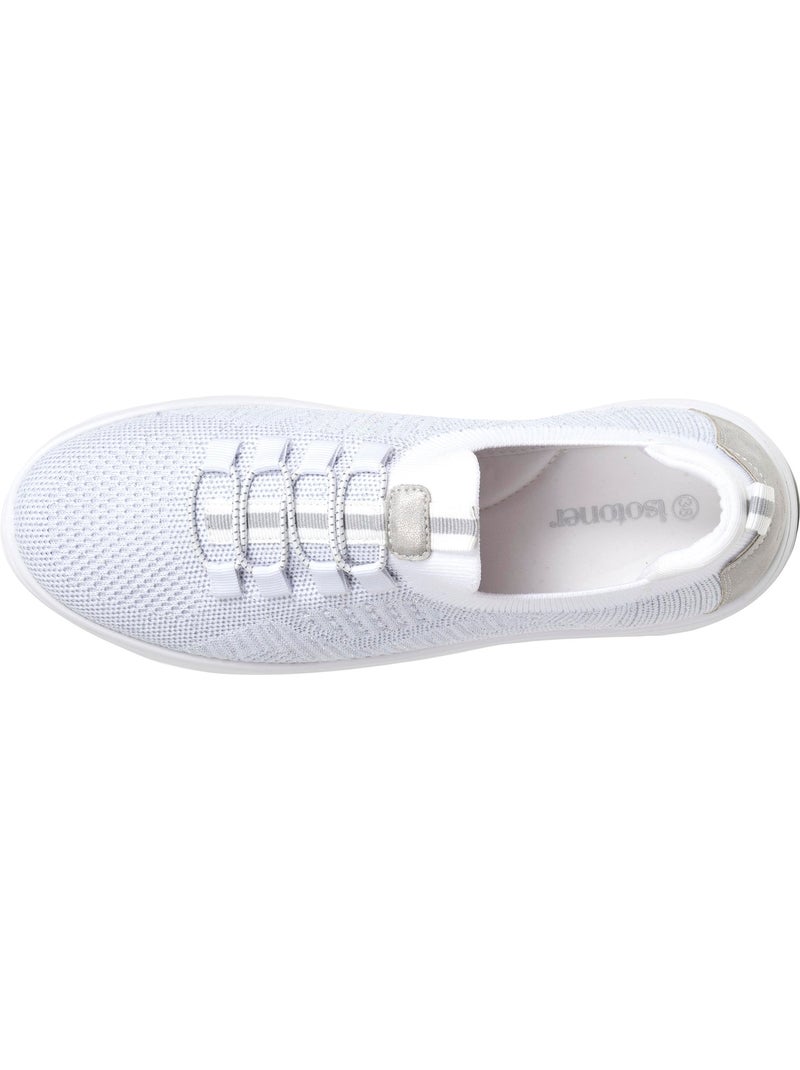 Zapatillas deportivas cómodas, duraderas, suela con memoria de forma y fáciles de poner  Isotoner Blanco - Kiabi