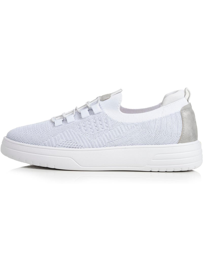 Zapatillas deportivas cómodas, duraderas, suela con memoria de forma y fáciles de poner  Isotoner Blanco - Kiabi